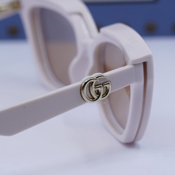Final Price! Gucci GG1542S 003 Ivory/Clear with Clip-On Brown Sunglasses main image 10